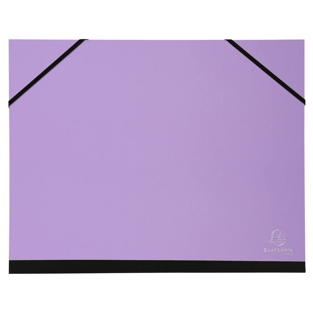 Exacompta - Ref. 25670E - 1 Aquarel drawing board - with rubber bands - black paper interior - canvas back - dimensions 26 x 33 cm - sizes to be filed A4 and 240 x 320 mm - random colours