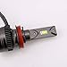 Mdatt H11 H8 LED Headlight Bulbs 100W 6000K -12000LM- Angle adjustable - Fit For High&Low Beam Fog Light Conversion Kit -IP68 -Silent Fan