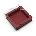 OILP Large Ashtray for Cigarettes Cigars Big Outdoor Ashtrays Built-in 4 Dual-use Cigarette Cigar Holder Unbreakable Silicone Ashtray for Patio Outdoor Indoor Ashtrays Home Decor (Red)