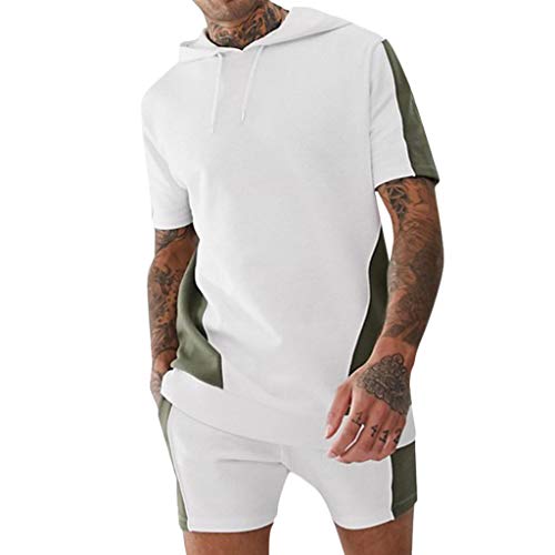F_Gotal Men Outfits 2 Pieces Fashion Summer Short