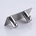 KES Bathroom Lavatory Self Adhesive Double Coat and Robe Hook, Brushed Finish, SUS304 Stainless Steel, A7060H2-2