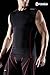 TM-MUA05-CHC_Large Tesla Men's R Neck Sleeveless Muscle Tank Dry Compression Baselayer MUA05