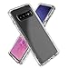 AMENQ Crystal Clear Case for Samsung Galaxy S10+ Plus, Three Layer Ultra Hybrid Shockproof TPU Bumper and Rugged Clear Hard Protective Armor Phone Cover for Galaxy S10+ Plus 6.4 inch (2019), Clear