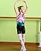 BAOHULU Toddlers Girls Gymnastics Dance Leotards-One-piece Sparkle Stripes & Stiching Athletic Clothes Leopard 140(8-9Y)