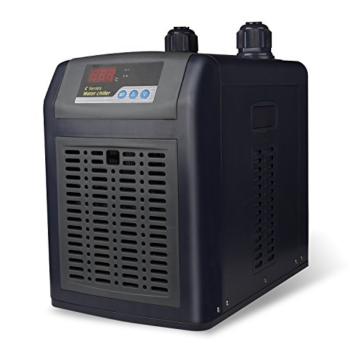 VIVOSUN 1/4HP Active Aquarium Chiller Ultrahigh Refrigeration Efficiency for Both Freshwater and Seawater