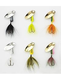 Yakima vibric Gallo cola trofeo anzuelo   Pack de Seis Varios colores