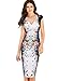 Vfemage Womens Elegant Floral Butterfly Print Casual Party Bodycon Dress