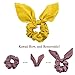 Hair Scrunchies with Bow - 6 Pack Elegant Cute Bow Scrunchies for Hair Elasitc Ponytail Holder