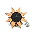 Men's Wood Lapel Flower Wooden Brooch Boutonniere Pin for Suit Wedding Corsage