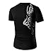 Men's Tee,Neartime Fashion Mens Short-sleeved T-shirt Summer Tops (L, Black)