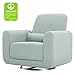 Babyletto Tuba Extra Wide Swivel Glider in Seafoam, Greenguard Gold Certified