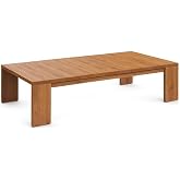Modway Tahoe Acacia Wood Rectangular Outdoor Patio Coffee Table in Natural - Ideal as Garden Coffee Table or Porch Table