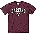Campus Colors NCAA Adult Gameday Cotton T-Shirt - Premium Quality - Semi-Fitted Style - Officially Licensed Product (Harvard Crimson - Maroon, X-Large)