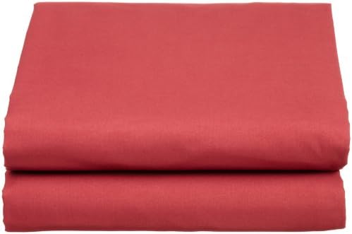 Cathay Luxury Silky Soft Polyester Single Fitted Sheet, Twin Size, Burgundy