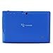 Yuntab 7 inch Google Android Tablet PC Wifi 8GB Q88 Quad Core 1024x600 Resolution Dual Camera Google Play Pre-loaded 3D Game, Blue