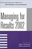 Image de Managing For Results 2002 (IBM Center for the Business of Government)