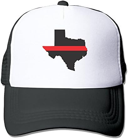 DACHEN Adut Texas Red Line Flag Snapback Baseball Cap Outdoor Sports Mesh Hat Sun Hats Black