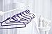 Joy Mangano JHR015000 24 Pk Suit/Shirt Huggable Hangers, Purple