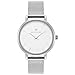 WRISTOLOGY Charlotte Lines Womens Watch Silver Petite Ladies Metal Mesh Strap Band