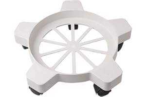 CNQLIS 5 Gallon Heavy Duty Drum Dolly with 5 Swivel Wheel Casters 77 Pound Capacity Drum CartAnti-Tipping for Flower Pots and