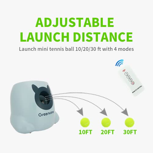 Greenvine Automatic Dog Ball Launcher Interactive Ball Thrower Fetch it Machine 6 Balls Included