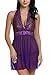 Avidlove Women's Babydoll Lace Lingerie Mesh Outfits Halter Chemise