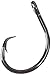 Mustad Demon Perfect Inline Circle Hook 39950NP, 3X Strong Fishing Hooks, Wide Gap Circle Hook Packs for Saltwater & Freshwater Fishing, Original Design Big Hooks, Black Nickel - Size 10/0-25 Packs