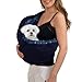 OrgMemory Pet Sling Carrier, Adjustable Sling Bag, Small Dog Cat Outdoor Shoulder Carrier Bag (Blue Sea)