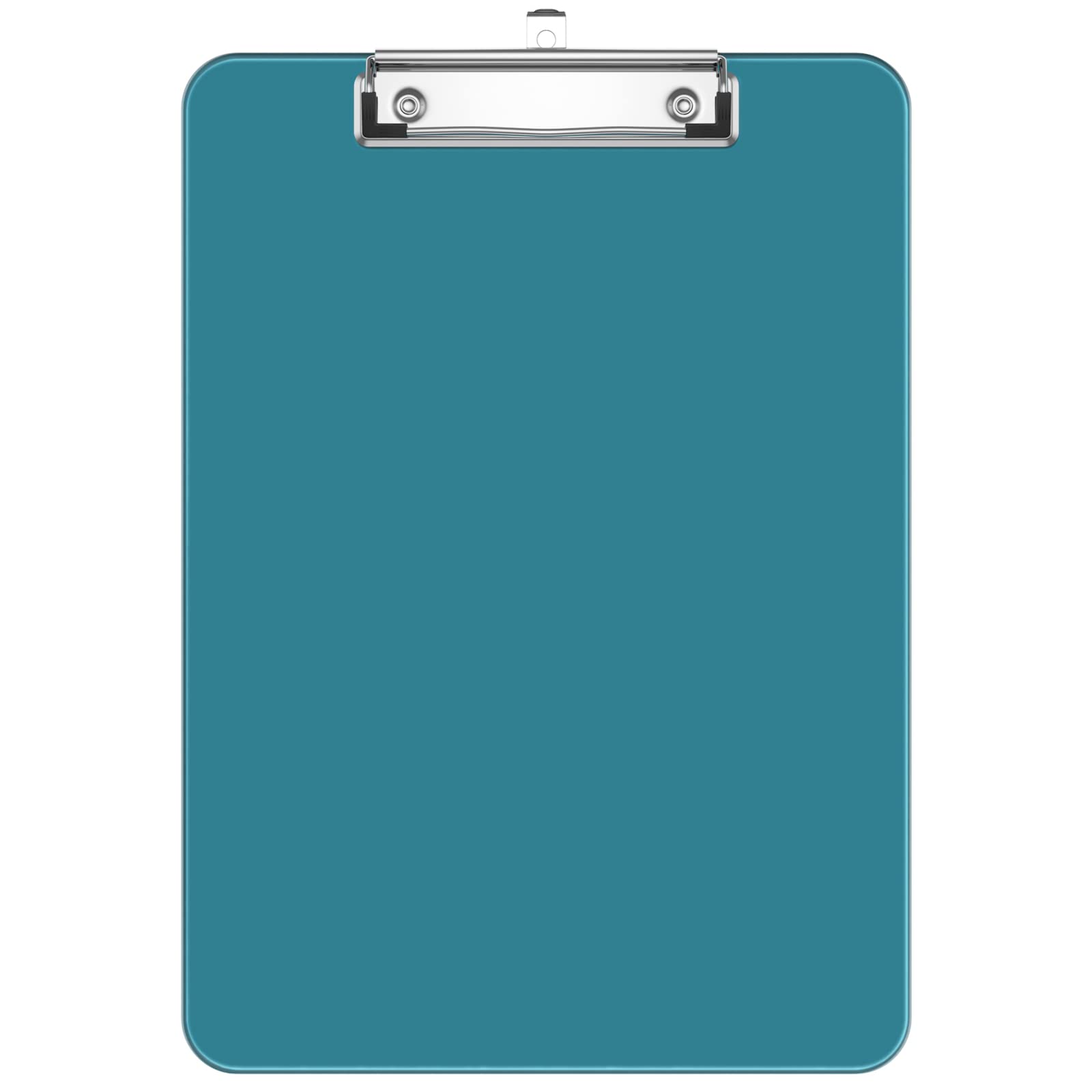 Hnogri Plastic Clipboards, Teal Clip Board Standard A4 Letter Size for Classroom, Students, Office Supply, with Low Profile Clip, Size 12.5 x 9 in