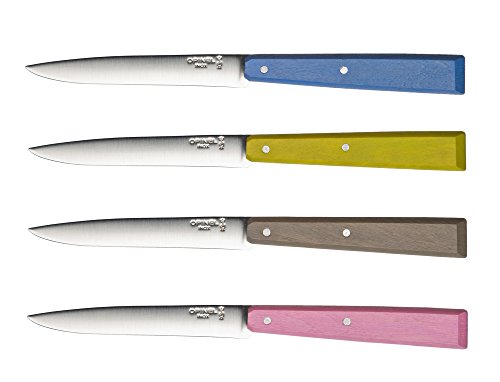 Opinel No 125 Bon Appetit 4 Piece Table Knife Set, Countryside