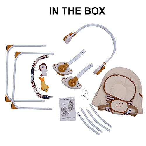 Shopizone® Baby Portable Automatic Swing Cradle/Jhula with Music/Remote