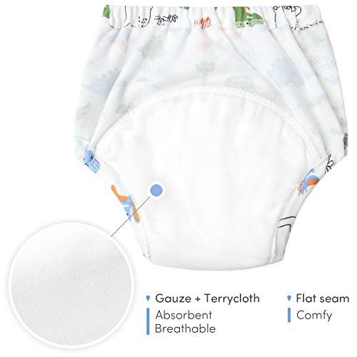 Adorel Baby Jongens Oefenbroekjes Wasbaar Katoen Set van 4 - Image 6