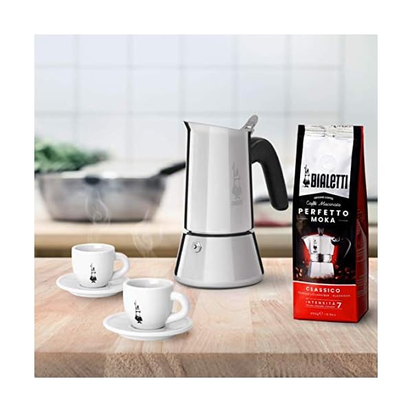 Bialetti - New Venus Induction, Edelstahl Herd Espresso-Kaffeemaschine, Geeignet für Alle Herdarten, 6 Tassen, Aluminium… – Bild 3