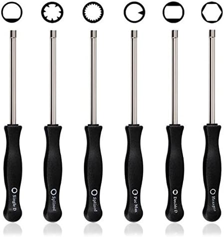 Y &amp; T Carb Carburetor Adjusting Tools, Carburetor Adjustment Screwdriver Tool Pac Man / Single D / Double D / Hexagon Hex Socket / 7-Teeth Splined / 21-Teeth Splined 2 Cycle Small Engine
