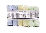 B.B. Bamboo Baby Washcloths by Bodacious Bambino | Newborn Towel Set 6-Pack | Super Soft Absorbent Baby Towels for Sensitive Skin