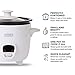 Dash Mini Rice Cooker Steamer with Removable Nonstick Pot, Keep Warm Function & Recipe Guide, 2 cups, for Soups, Stews, Grains & Oatmeal - White
