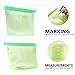 Reusable Food Preservation Bag, Silicone Airtight Seal Food Storage Container Leak-Proof Cooking Bag Versatile Kitchen Utensil Set Of 4 Pcs for Freeze, Steam, Heat, Microwave, Store
