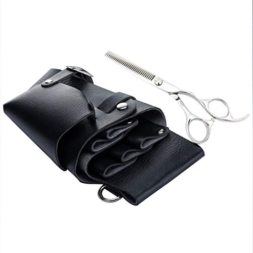 Transser Stylist Leather Rivet Scissors Comb Pouch Holder Holster - Barber Hair Salon Hairdressing Shears Shoulder Bag Hairstylist Tools Storage Organizer - Thumbnail 5