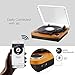 Record Player Vintage Vinyl Record Turntable Player with BT,LP 3-Speed Belt-Drive,RCA Output,3.5mm Aux Input,Headphone Jackthumb 1