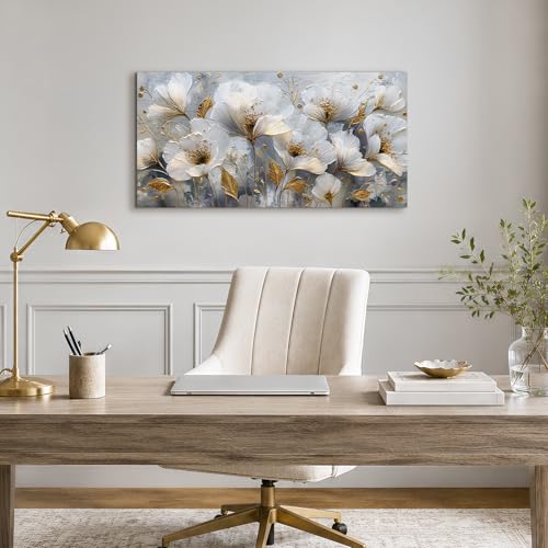 hyidecorart Cuadros Decoracion Salon Moderno, Grandes Lienzos Decorativos, Laminas Decorativas Floral Artística, Pinturas para Dormitorios Comedor Baño Recibidor 50x100 cm