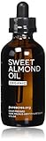 Sweet Almond Oil (Organic) - For Skin, Hair and Face - 4oz Glass Bottle + FREE Recipe eBook! - All Natural Sensual Massage Oil - Use with Essential Oils and Aromatherapy as a Carrier and Base oil