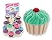 DM Merchandising Cupcake Cuties Enamel Pendant Necklace in Figural Gift Box (Sold Individually) (Pink)