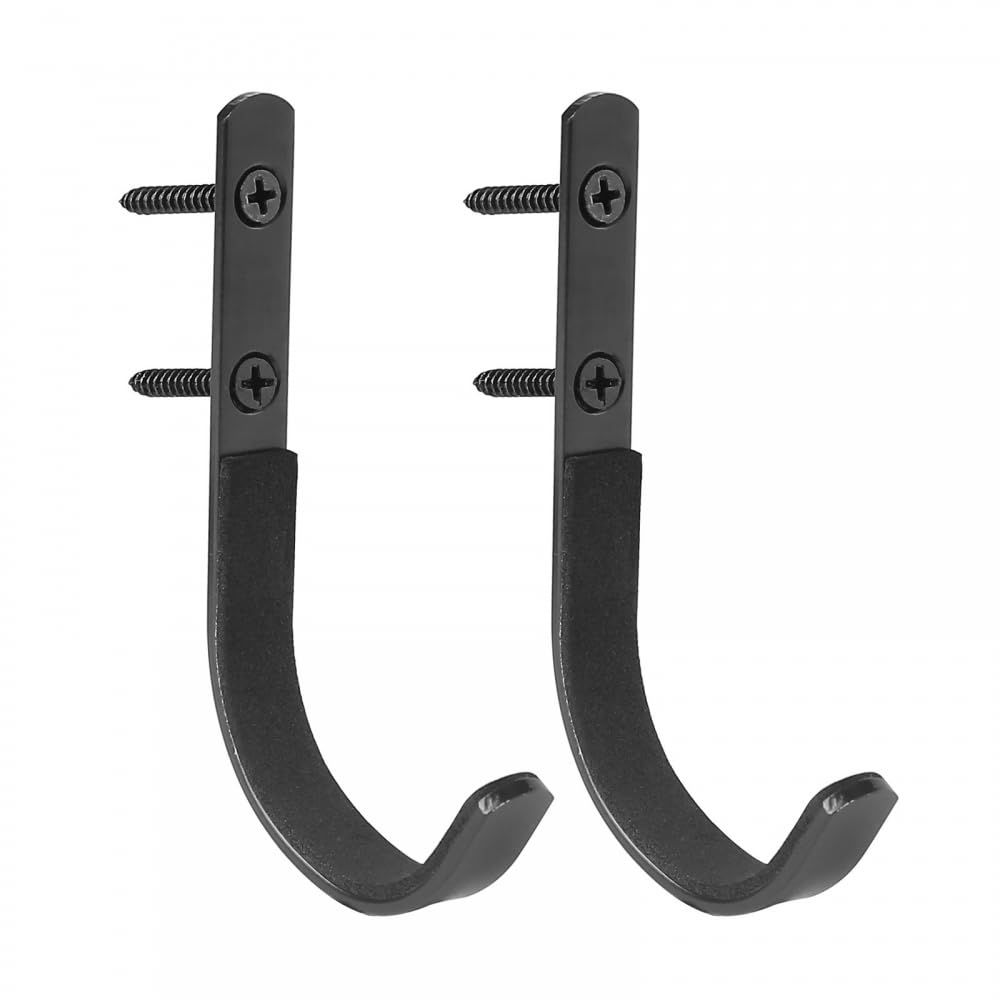 DONGKER Gun Hook,2pcs Rifle Wall Mounting Hooks Felt Lined w/4 Screws for Gun Rifles Shotguns Archery Bow Storage Display