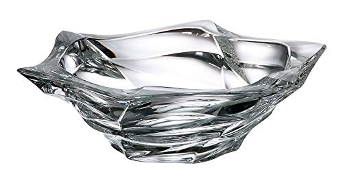 Amazon Com Czech Bohemian Crystal Glass Shallow Bowl Vase 13 Dia