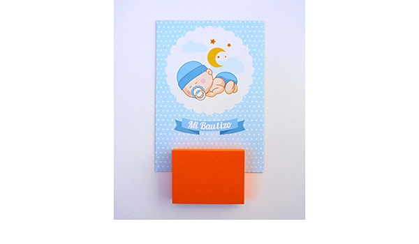 Detalles de Bautizo Niño - Imanes nevera con taco notas (100 ...