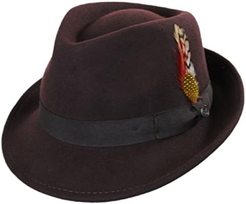 Jaxon Detroit Wool Felt Trilby Fedora 