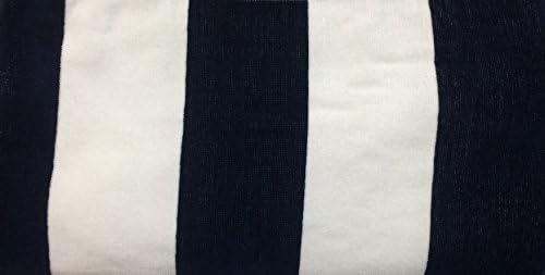 Luna Bianca Cabana Stripe Cotton Super Absorbent Beach, Bath, Pool, Spa Towel (1 Towel, Navy)