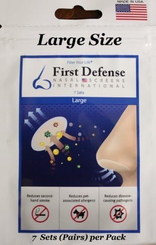 First Defense Nasal Screens - Multi-Size and Quantity Packs (4-Pack, Large) by First Defense