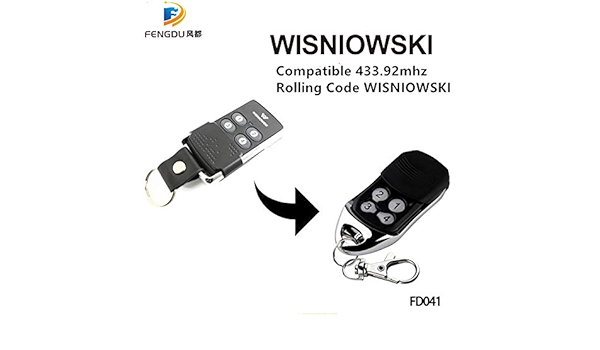 Calvas 2 Pcs Wisniowski Remote Control Replace 433mhz Rolling Code Wisniowski Key Chain Remote Control Amazon Com Calvas 2 Pcs Wisniowski Remote Control Replace 433mhz Rolling Code Wisniowski Key Chain Remote Control Amazon Com