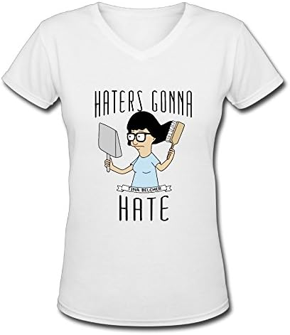 US-Women's Bob's Burgers Haters Gonna Hate Tshirts Shirt.